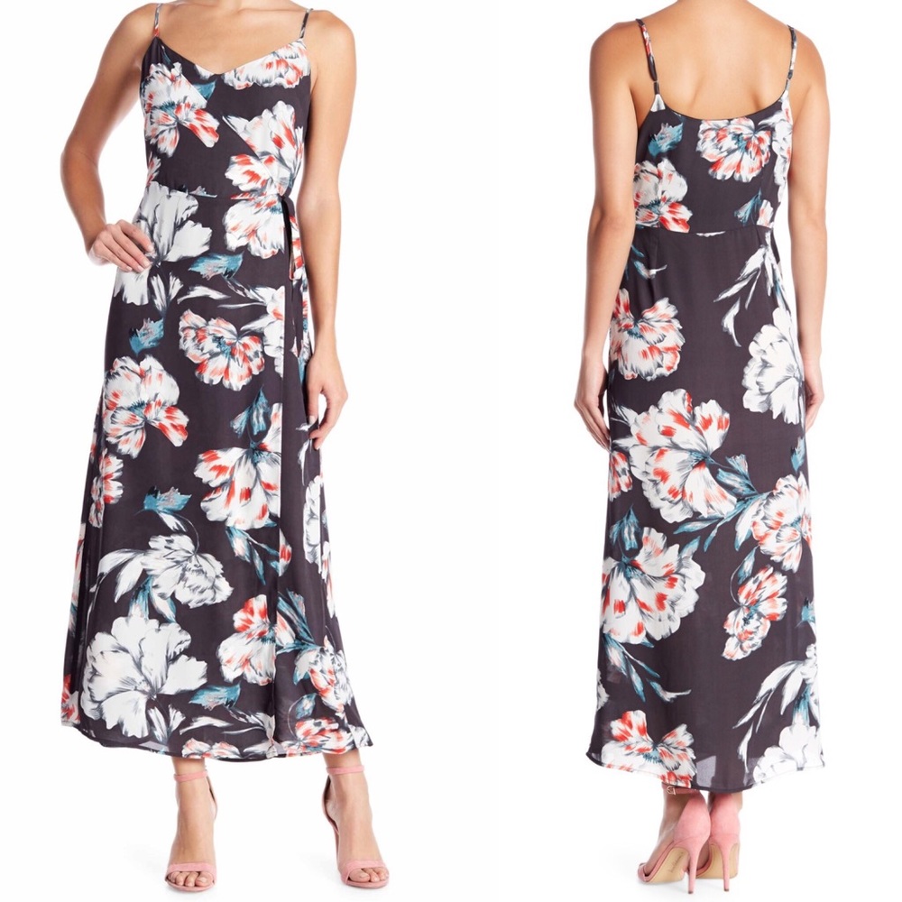 🌟NWT PHILOSOPHY V-Neck Faux Wrap Around Maxi Dress